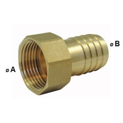Barbed Fittings: Female End with Union Nut