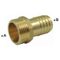 Threaded male fitting - brass male fluted