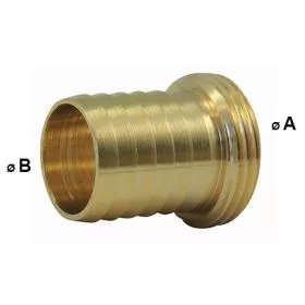 Male splined tip - male threaded brass