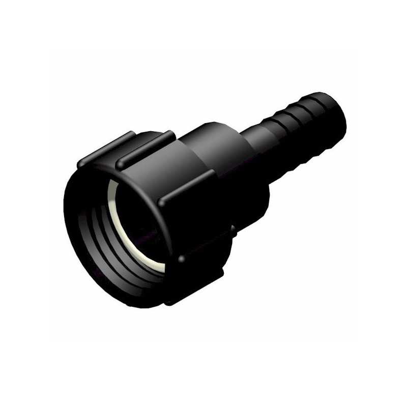 Raccordo femmina 2'' S60x6 - maschio scanalato dritto Ø 25mm Raccordo femmina 2'' S60x6 - maschio scanalato dritto Ø 25mm