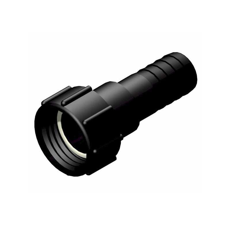 Raccordo femmina 2'' S60x6 - maschio scanalato dritto Ø 38mm Raccordo femmina 2'' S60x6 - maschio scanalato dritto Ø 38mm