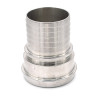 Female food connection with DIN stainless steel socket 316