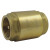 Anti-spring back valve with brass shutter, compact model