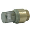 Brass body valve with stainless steel crepine 304