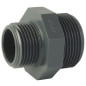 Nipplo vittato maschio-maschio PVC-U ridotto PN16: Adattatore filettato Nipplo vittato maschio-maschio PVC-U ridotto PN16: Adattatore filettato