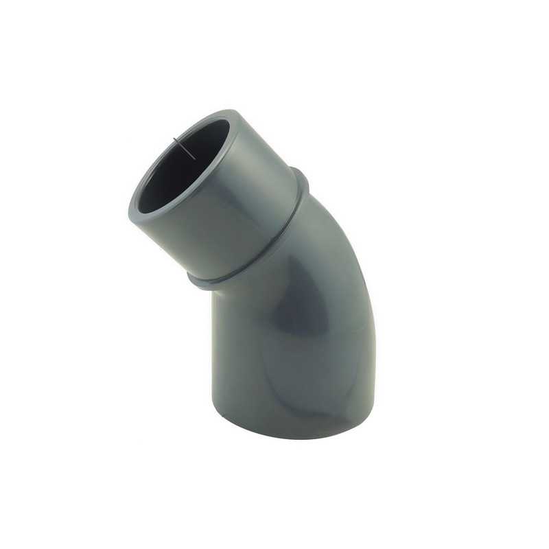 Codo 45° Macho / Hembra o codo reducido 45° Hembra / Hembra para pegar Codo 45° Macho / Hembra o codo reducido 45° Hembra / Hembra para pegar
