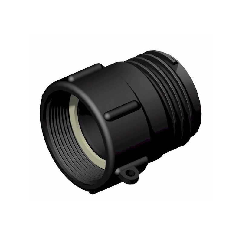 Raccordo femmina 2'' filettatura gas - maschio 2'' S60x6 Raccordo femmina 2'' filettatura gas - maschio 2'' S60x6