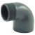 Mixed screw and sticky 90-degree elbow for female/male PVC