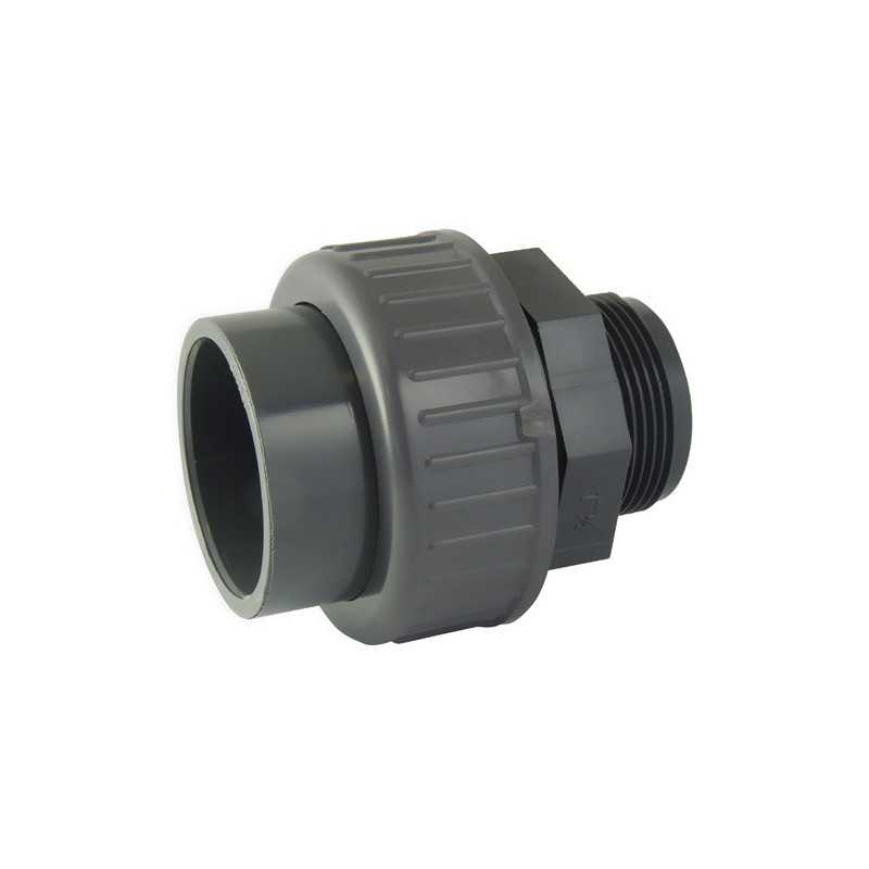 Raccordo Unione 3 pezzi Femmina / Maschio in PVC Raccordo Unione 3 pezzi Femmina / Maschio in PVC