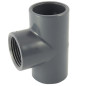 Té 90° Femmina / Femmina / Femmina con derivazione centrale filettata in PVC Té 90° Femmina / Femmina / Femmina con derivazione centrale filettata in PVC