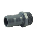 Boccola spinata maschio PVC-U a vite PN16: collegamento portatubo