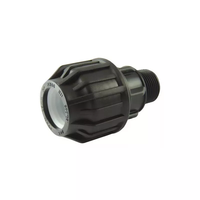 Compression fitting with BSP male thread