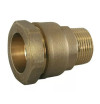 Brass male right compression connection