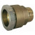 Male straight brass compression connection for PE tube to the dimensions of steel tubes