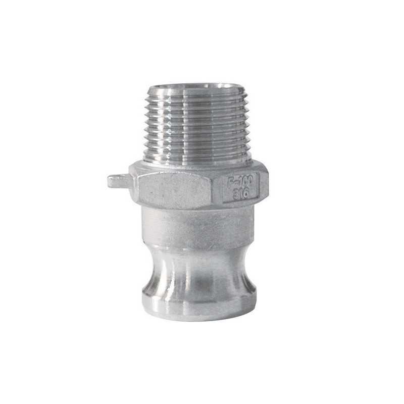 Camlock Male Fitting - Male Threaded End in Aluminum - Type F Camlock Male Fitting - Male Threaded End in Aluminum - Type F