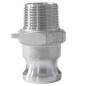 Camlock Male Fitting - Male Threaded End in Aluminum - Type F Camlock Male Fitting - Male Threaded End in Aluminum - Type F