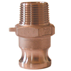 Raccord camlock male - embout fileté male en laiton - Type F