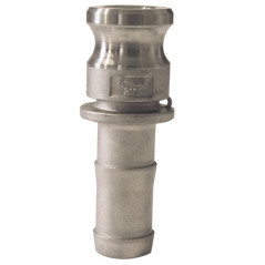 Raccord camlock male - embout cannelé en aluminium - Type E