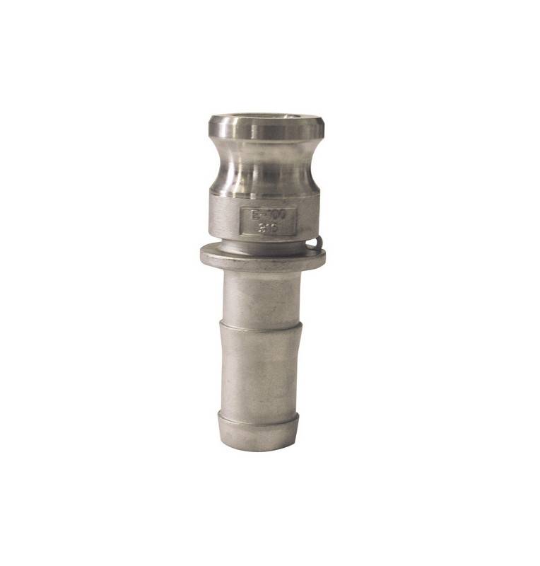 Raccord camlock male - embout cannelé en aluminium - Type E Raccord camlock male - embout cannelé en aluminium - Type E
