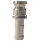 Raccordo camlock maschio - bocchettone scanalato in acciaio inox - Tipo E Raccordo camlock maschio - bocchettone scanalato in acciaio inox - Tipo E