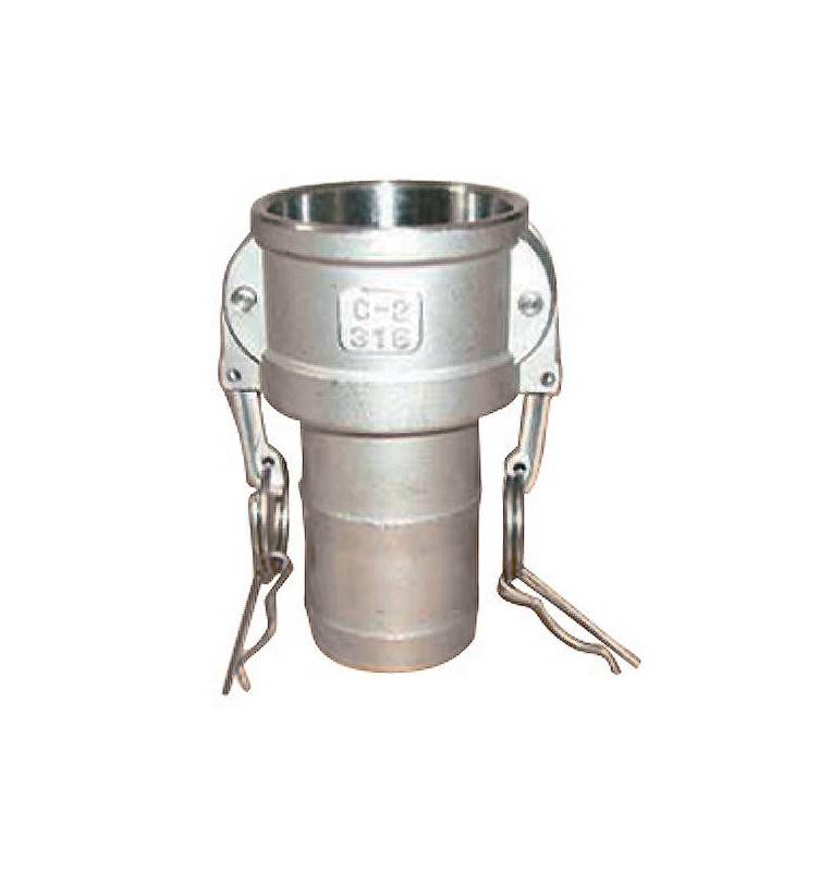 Raccord Camlock femelle - embout cannelé en inox - Type C Raccord Camlock femelle - embout cannelé en inox - Type C