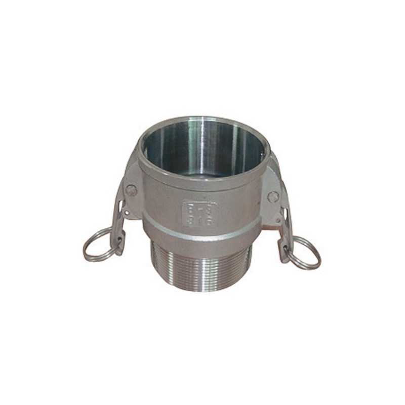 Raccordo Camlock femmina - raccordo filettato maschio in acciaio inox - Tipo B