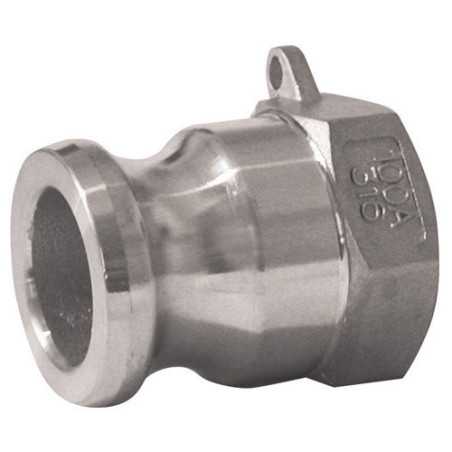 Raccord Camlock male - filetée femelle en aluminium - Type A