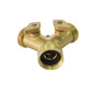 Raccordo Y in ottone 3/4'' Raccordo Y in ottone 3/4''