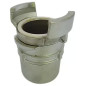 Half symmetrical fitting Guillemin, firefighter, female threaded socket lock in stainless steel