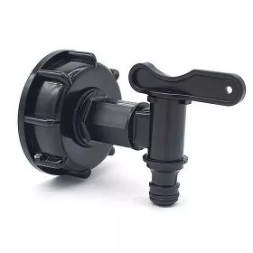 Connections and valves for vats for rainwater recovery