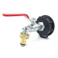 Kit per l'irrigazione 1000L S60x6 | Rubinetto in ottone placcato cromato e accoppiamento rapido Kit per l'irrigazione 1000L S60x6 | Rubinetto in ottone placcato cromato e accoppiamento rapido