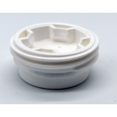 Tapón macho blanco para barril/bidón 200 litros con rosca S70x6