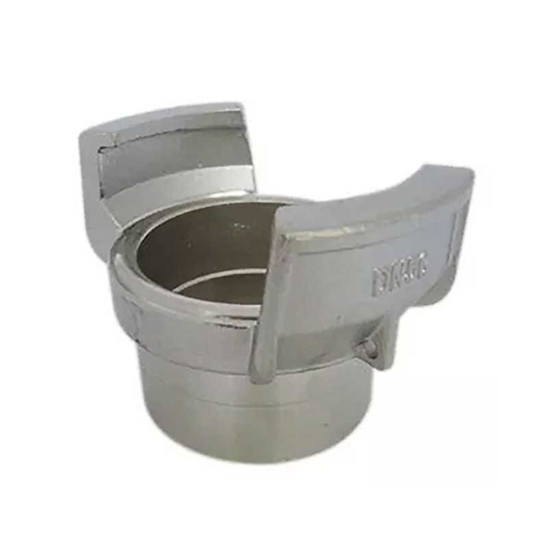 Mezzo raccordo simmetrico Guillemin, pompiere, senza blocco con manicotto a saldare in acciaio inox Mezzo raccordo simmetrico Guillemin, pompiere, senza blocco con manicotto a saldare in acciaio inox