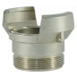 Half symmetrical fitting Guillemin, firefighter, no male stainless steel threaded socket lock