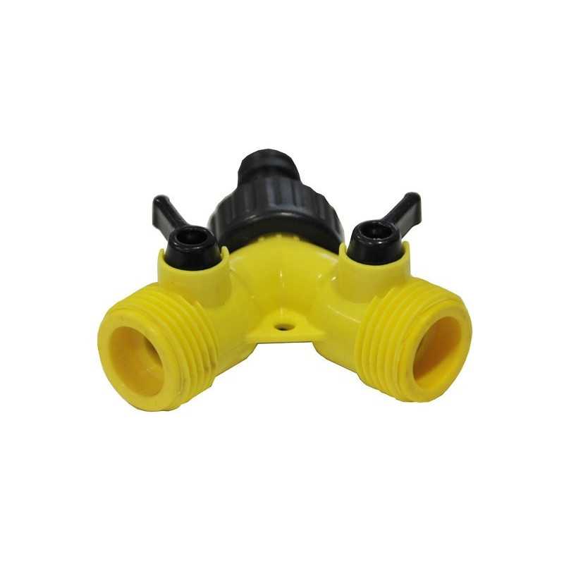 Selector 2 circuitos boquilla macho 3/4''