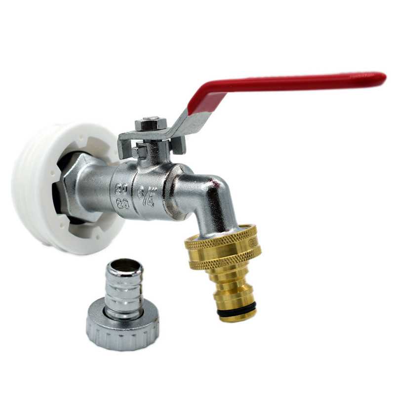 Racor S56x4 macho con grifo de latón y salida rápida para bidones con tapón Racor S56x4 macho con grifo de latón y salida rápida para bidones con tapón