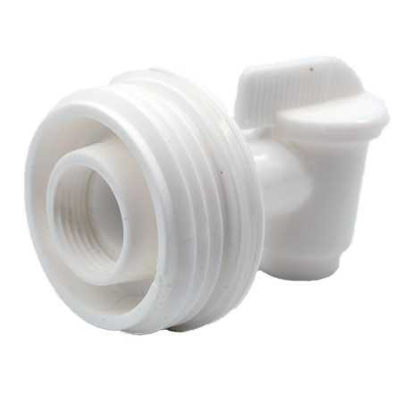 Raccordo S56x4 maschio con rubinetto per fusti a bocche