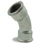45-degree female galvanized female curve in malleable cast iron 45-degree female galvanized female curve in malleable cast iron