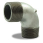 90-degree galvanized male male malleable cast iron elbow