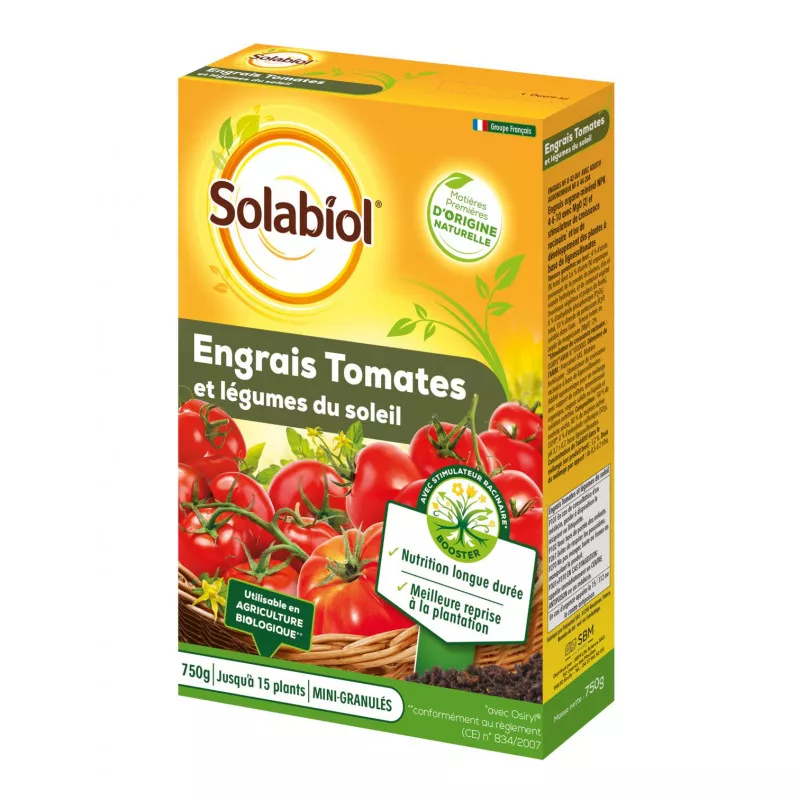 Engrais Tomates et legumes du soleil - Etui de 750grs