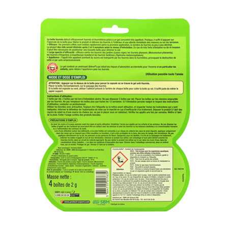Boite appâts anti-fourmis 2 x 2grs