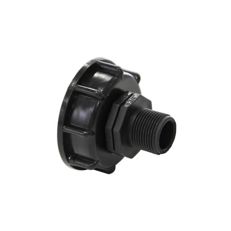 Raccordo S60x6 con uscita maschio 3/4'' - 20x27