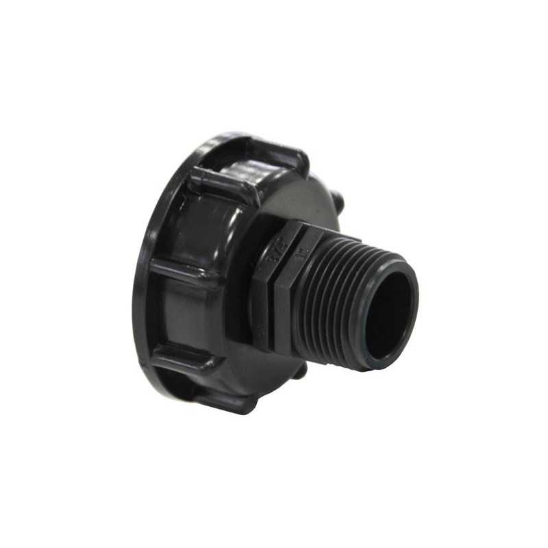 Raccordo S60x6 con bocchettone maschio filettato 1'' - 26x34