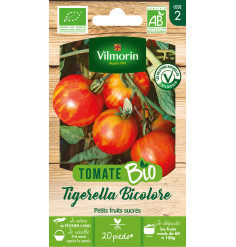 Sachet de graines Tomate Tigerella Bicolore BIO