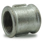 Galvanized malleable cast iron female/female nipple