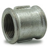 Galvanized malleable cast iron female/female nipple