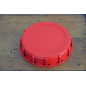 Coperchio pieno 15cm per cisterna 1000 litri colore rosso Coperchio pieno 15cm per cisterna 1000 litri colore rosso