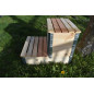 Composter scalabile in legno naturale da 192 litri da 800x600 mm