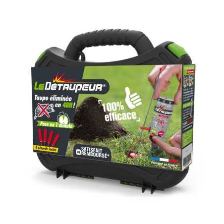 COFFRET VALISETTE LE DETAUPEUR 4 PETARDS RECHARGE anti taupes