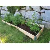 Natural wood vegetable garden square 2000 x 400mm